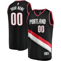 Детская именная игровая майка Portland Trail Blazers Fast Break Replica Black - Icon Edition