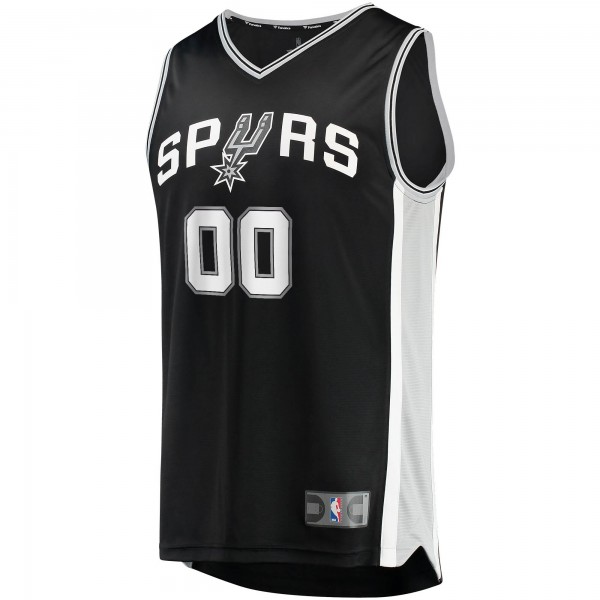 Детская именная игровая майка San Antonio Spurs Fast Break Replica Black - Icon Edition - баскетбольная джерси NBA