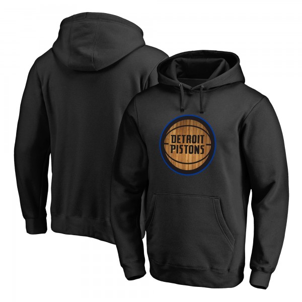 Detroit Pistons Black Hardwood Pullover Hoodie