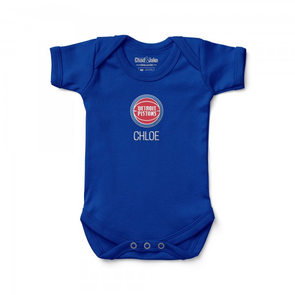 Малышам Detroit Pistons Royal Personalized Bodysuit