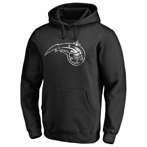 Orlando Magic Black Marble Logo Pullover Hoodie