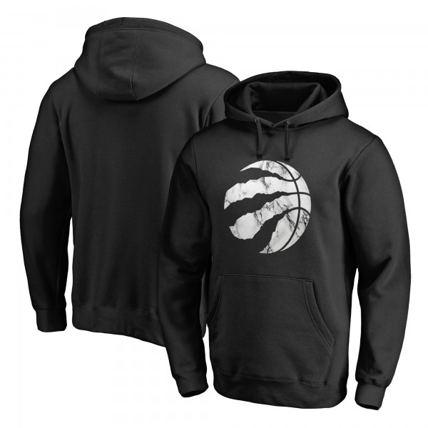 Toronto Raptors Black Marble Logo Pullover Hoodie