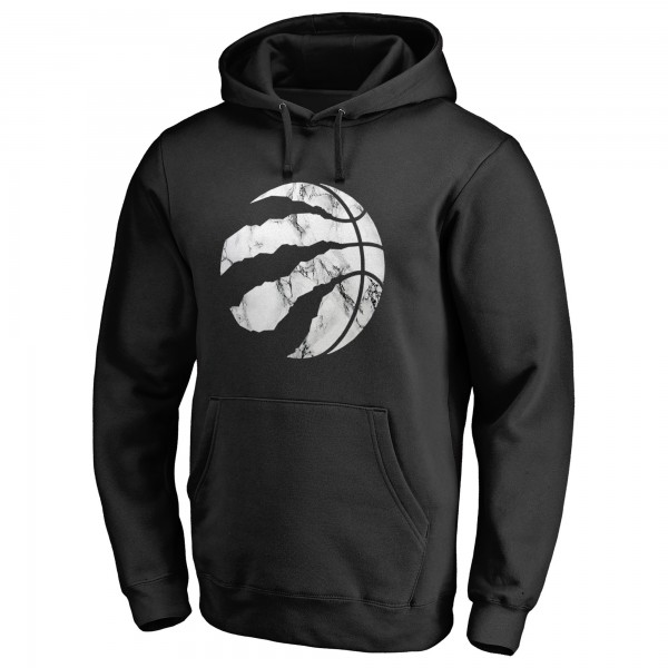 Toronto Raptors Black Marble Logo Pullover Hoodie