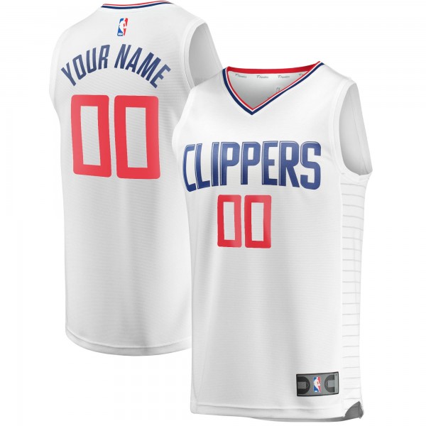 Игровая форма  LA Clippers Youth Fast Break Custom Replica White - Association Edition
