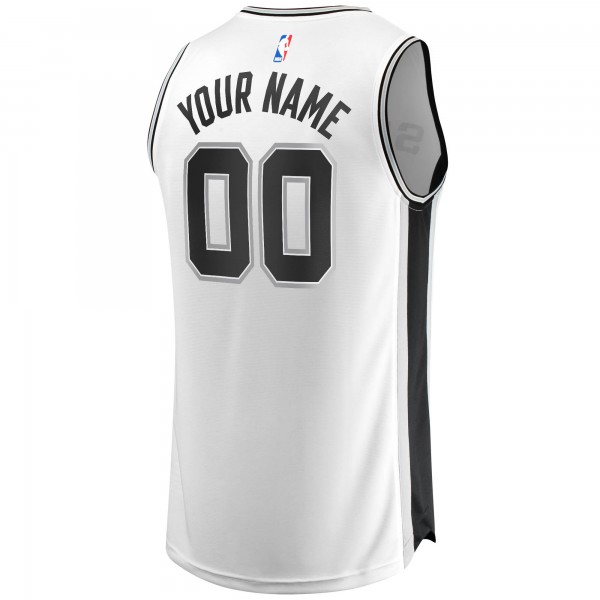 Детская именная игровая майка San Antonio Spurs Fast Break Replica White - Association Edition - баскетбольная джерси NBA