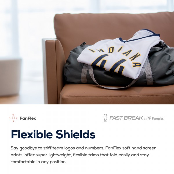 Игровая джерси Indiana Pacers Youth Fast Break Custom Replica White - Association Edition