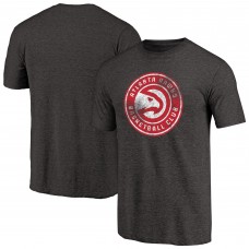 Футболка Atlanta Hawks Black Distressed Logo Tri-Blend