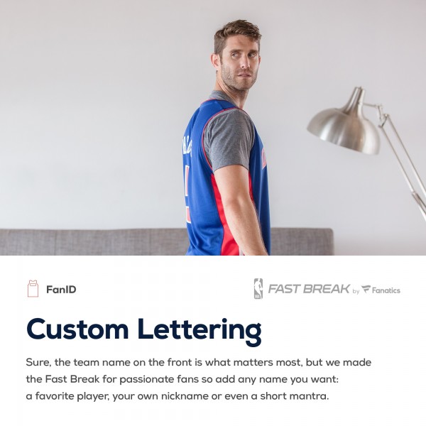 Детская именная игровая майка Detroit Pistons Fast Break Replica Silver - Statement Edition - баскетбольная джерси NBA