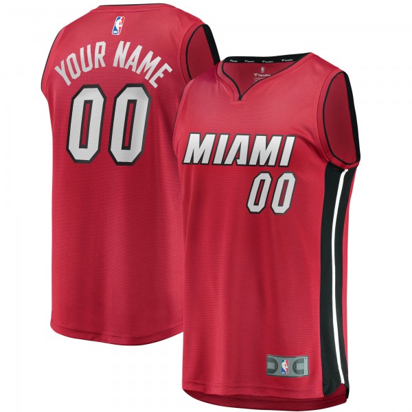 Детская именная игровая майка Miami Heat Fast Break Replica Red - Statement Edition - баскетбольная джерси NBA