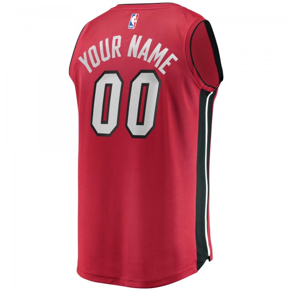 Детская именная игровая майка Miami Heat Fast Break Replica Red - Statement Edition - баскетбольная джерси NBA