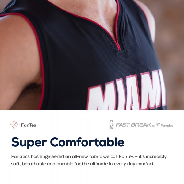 Детская именная игровая майка Miami Heat Fast Break Replica Red - Statement Edition - баскетбольная джерси NBA
