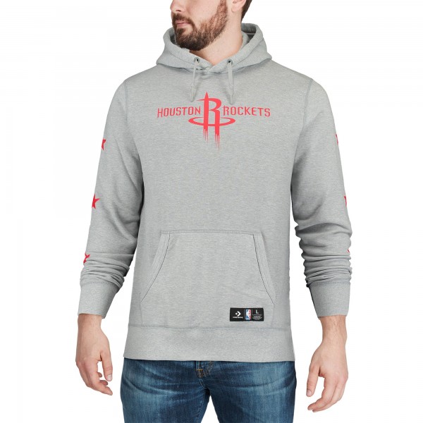 Толстовка с капюшоном Houston Rockets Converse Essential - Heathered Gray - фирменная одежда NBA