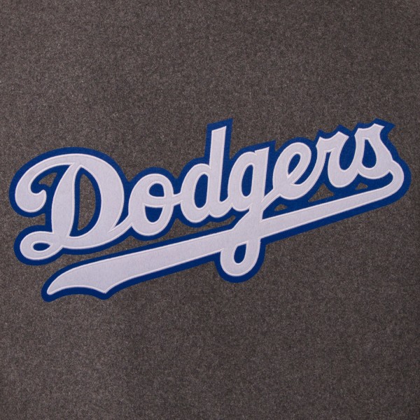 Куртка Los Angeles Dodgers JH Design Wool & Leather Reversible - Charcoal/Black