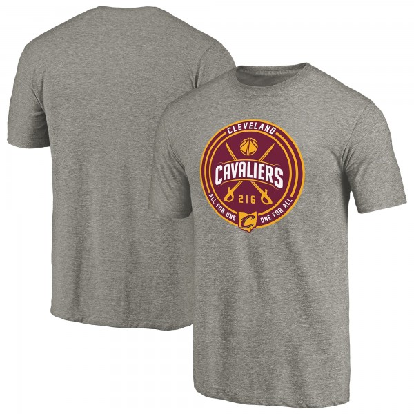 Cleveland Cavaliers Gray One for All Hometown Collection Tri-Blend T-Shirt