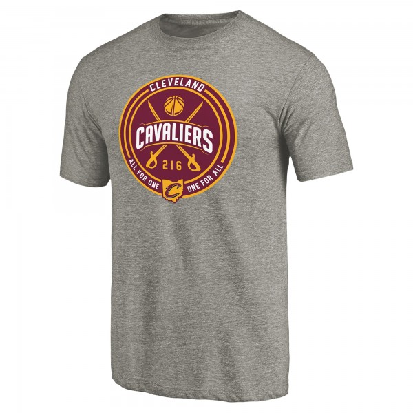 Cleveland Cavaliers Gray One for All Hometown Collection Tri-Blend T-Shirt