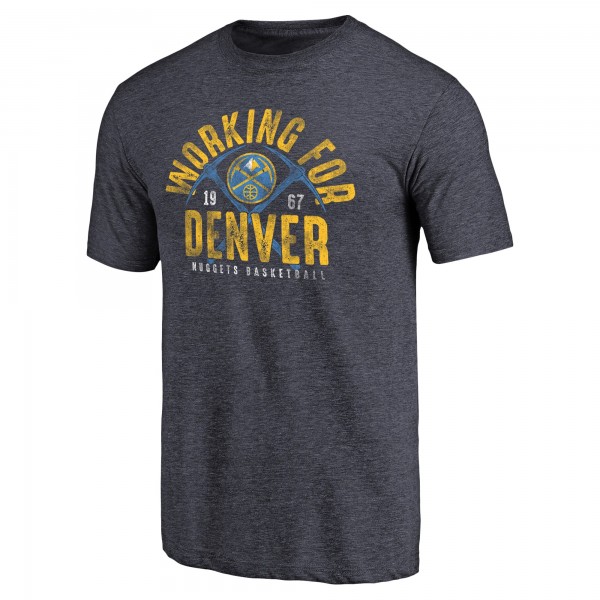 Denver Nuggets Navy Working for Denver Hometown Collection Tri-Blend T-Shirt