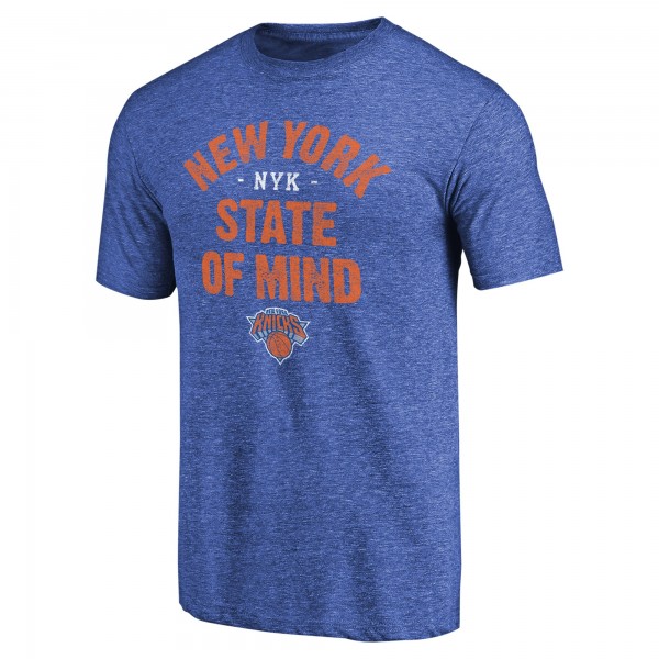 Футболка New York Knicks New York State Hometown Collection Tri-Blend - Royal