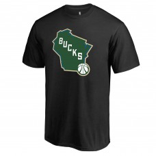 Футболка Milwaukee Bucks Bucks State Hometown Collection - Black