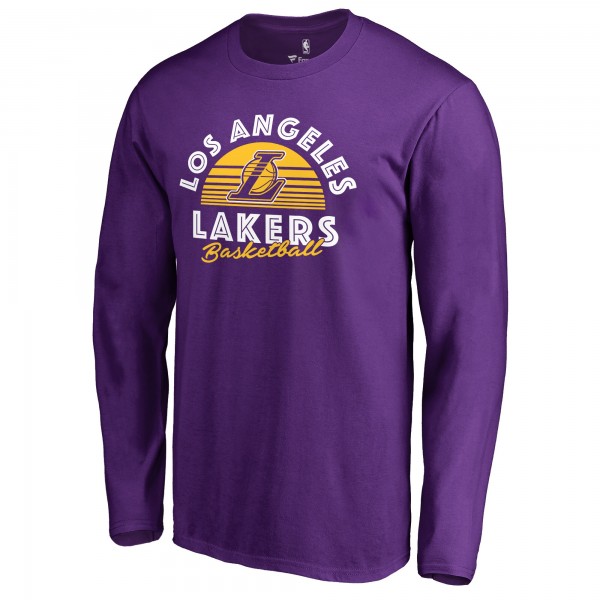 Футболка с длинным рукавом Los Angeles Lakers Sundown Hometown Collection - Purple