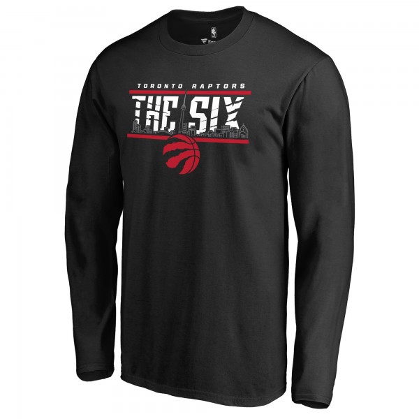 Toronto Raptors Black The Six Hometown Collection Long Sleeve T-Shirt