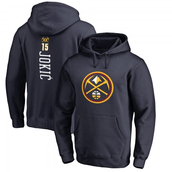 Именная толстовка Nikola Jokic Denver Nuggets Team Backer - Navy