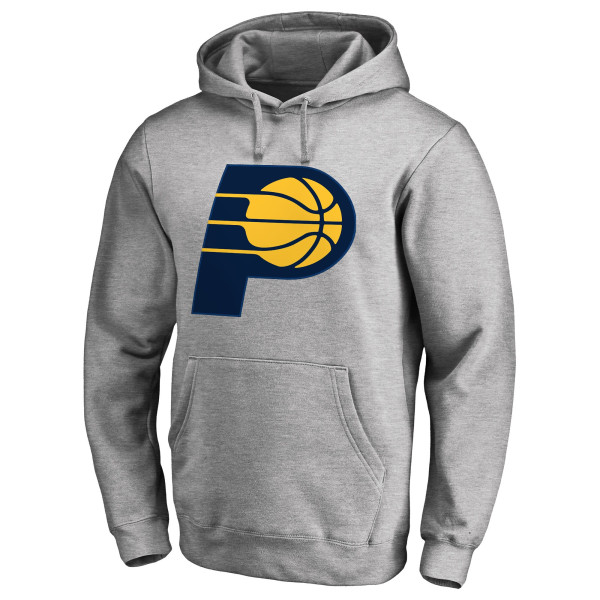 Indiana Pacers Myles Turner Heathered Gray Backer Name and Number Pullover Hoodie