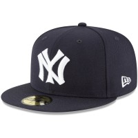 Бейсболка New York Yankees New Era Navy Cooperstown Collection Wool 59FIFTY