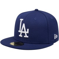 Бейсболка Los Angeles Dodgers New Era Navy Cooperstown Collection Wool 59FIFTY