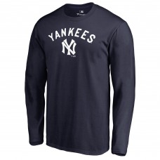 New York Yankees Navy Cooperstown Collection Wahconah Long Sleeve T-Shirt