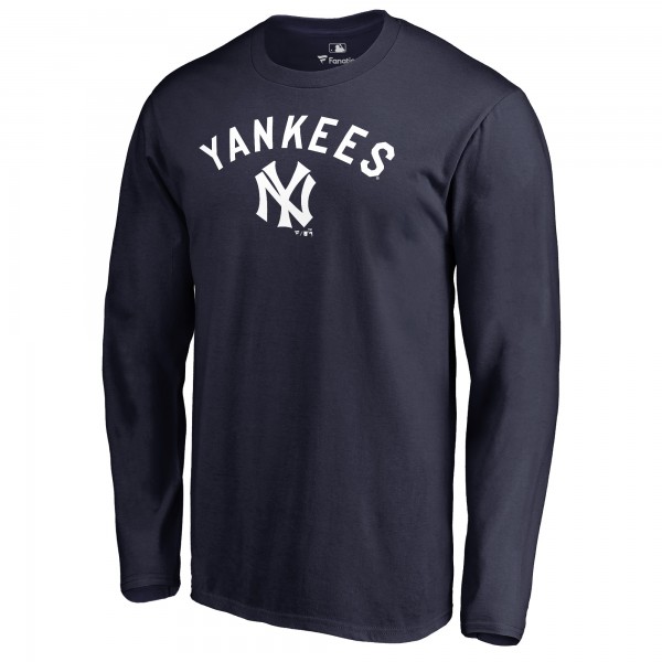 New York Yankees Navy Cooperstown Collection Wahconah Long Sleeve T-Shirt