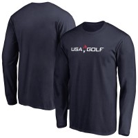 Футболка с длинным рукавом USA Golf Primary Logo - Navy