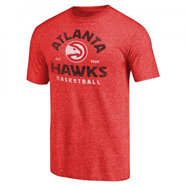 Футболка Atlanta Hawks Red Vintage Arch Tri-Blend