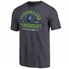 Футболка Minnesota Timberwolves Vintage Arch Tri-Blend - Navy