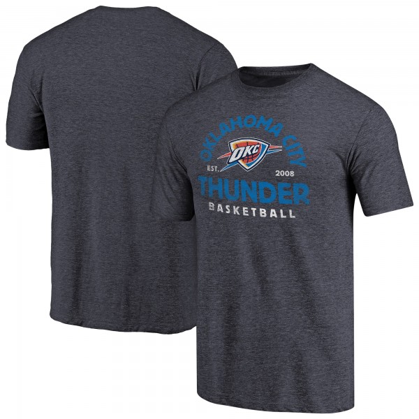Футболка Oklahoma City Thunder Navy Vintage Arch Tri-Blend