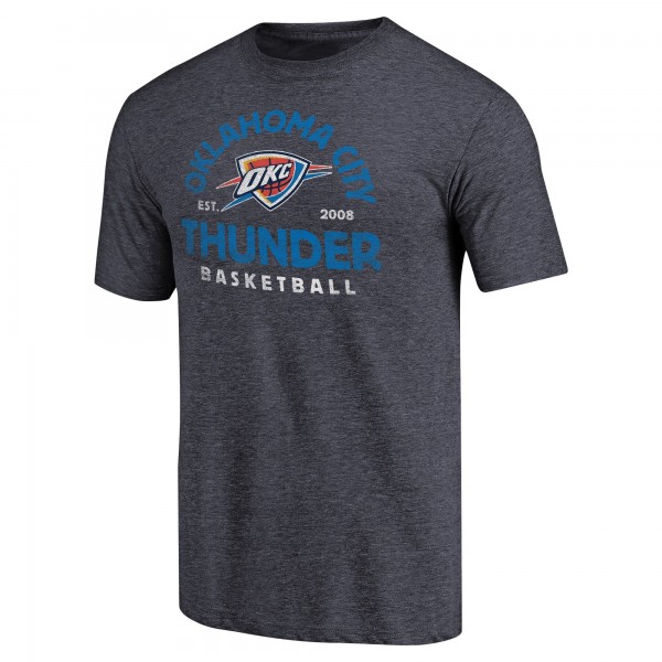 Футболка Oklahoma City Thunder Navy Vintage Arch Tri-Blend