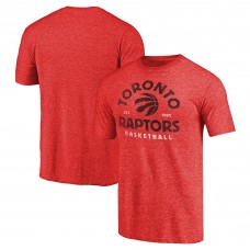 Toronto Raptors Red Vintage Arch Tri-Blend T-Shirt