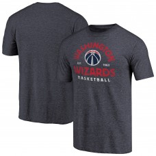Washington Wizards Navy Vintage Arch Tri-Blend T-Shirt