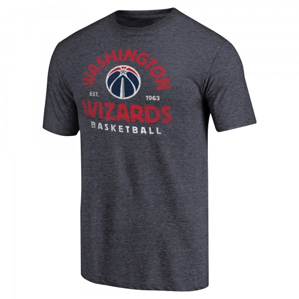 Washington Wizards Navy Vintage Arch Tri-Blend T-Shirt