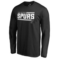 Футболка с длинным рукавом San Antonio Spurs Black Onside Stripe