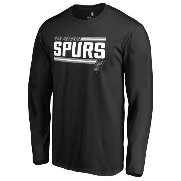Футболка с длинным рукавом San Antonio Spurs Black Onside Stripe
