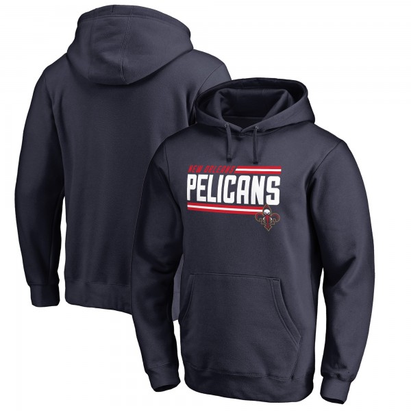 Толстовка с капюшоном New Orleans Pelicans Onside Stripe - Navy - фирменная одежда NBA