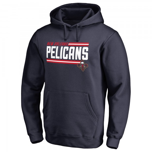 Толстовка с капюшоном New Orleans Pelicans Onside Stripe - Navy - фирменная одежда NBA