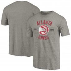 Футболка Atlanta Hawks Gray Team Heritage Tri-Blend
