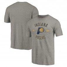 Indiana Pacers Gray Team Heritage Tri-Blend T-Shirt