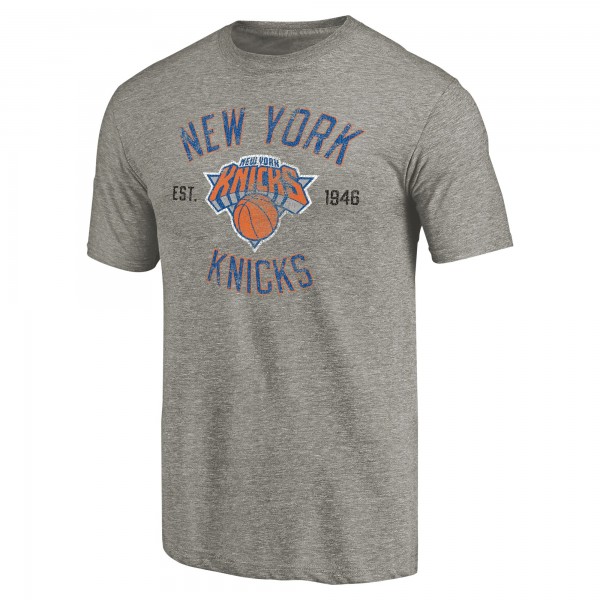 Футболка New York Knicks Team Heritage Tri-Blend - Gray