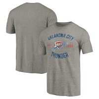 Футболка Oklahoma City Thunder Gray Team Heritage Tri-Blend
