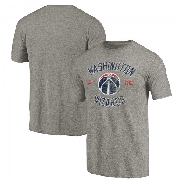 Футболка Washington Wizards Team Heritage Tri-Blend - Gray