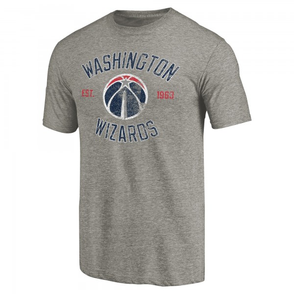 Футболка Washington Wizards Team Heritage Tri-Blend - Gray
