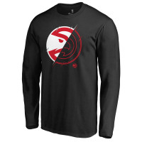 Футболка с длинным рукавом Atlanta Hawks Black X-Ray