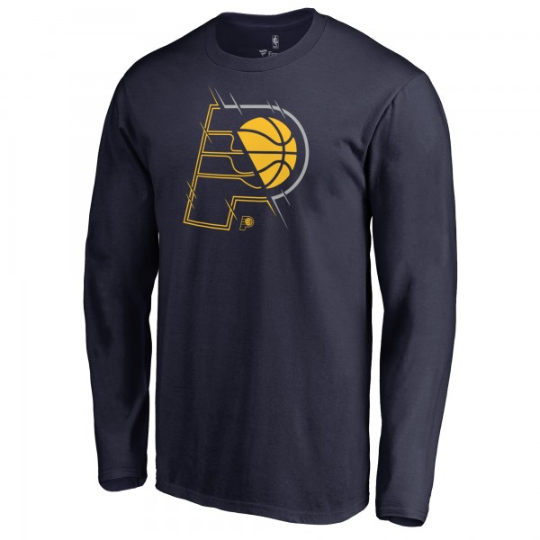 Indiana Pacers Navy X-Ray Long Sleeve T-Shirt